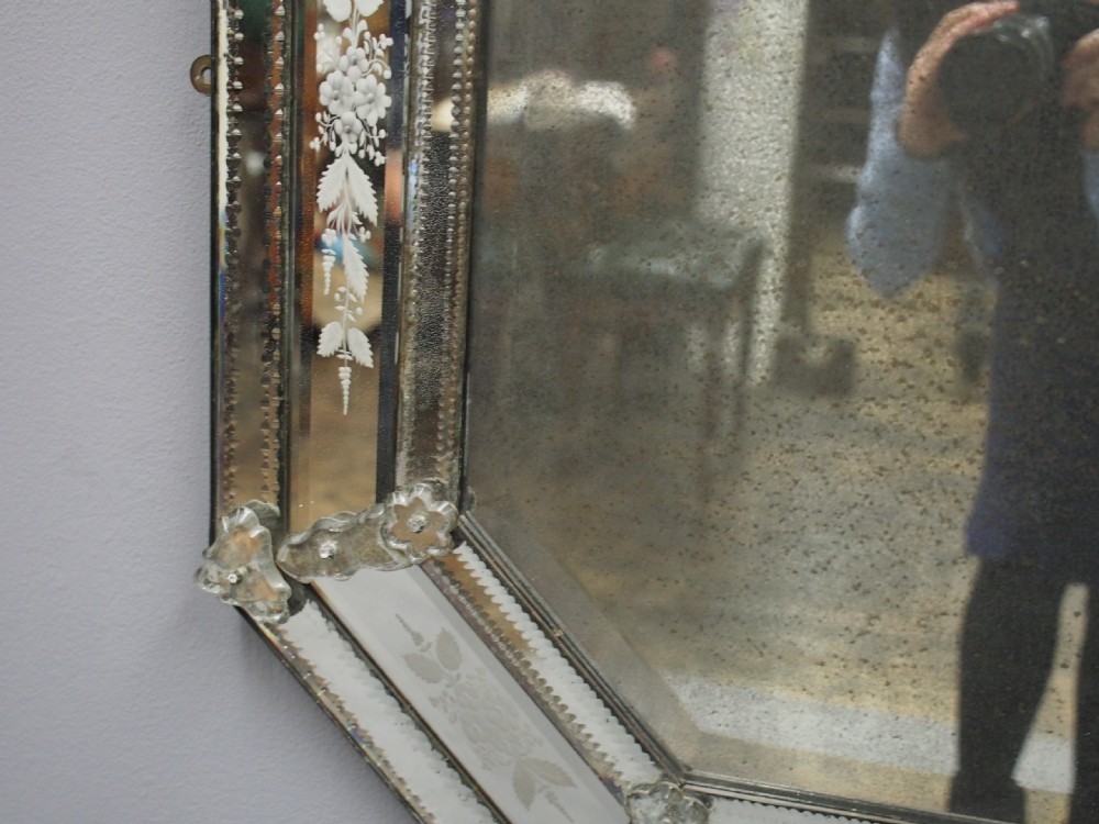 Venetian Cushion Shaped Mirror View XI