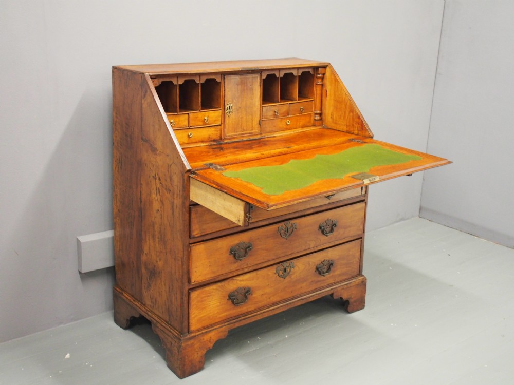 George III Walnut Bureau View III