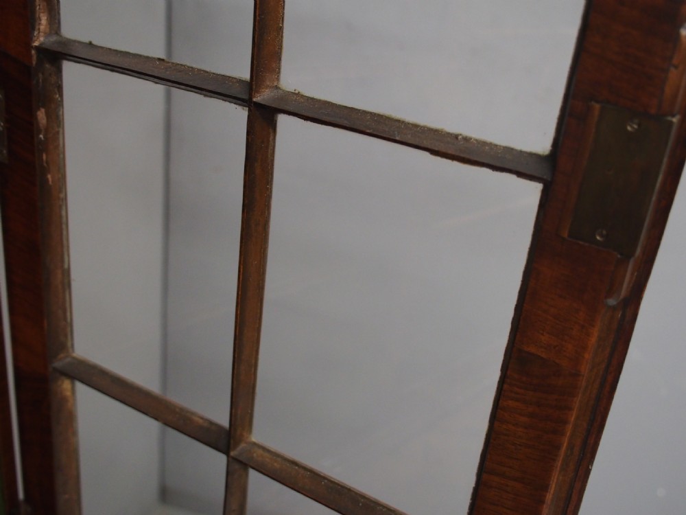Georgian Style Walnut Cabinet Bookcase View XII
