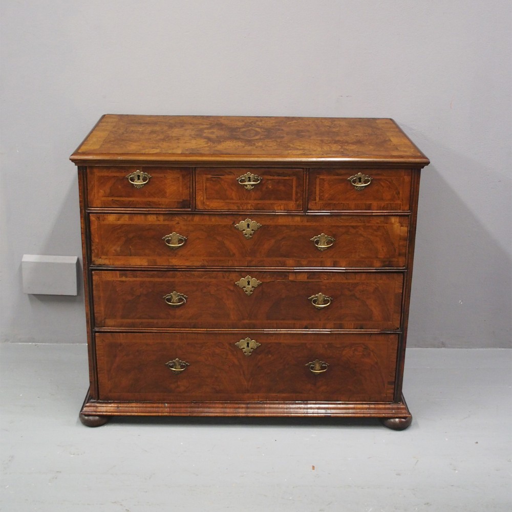 George III Walnut Chest of Drawers