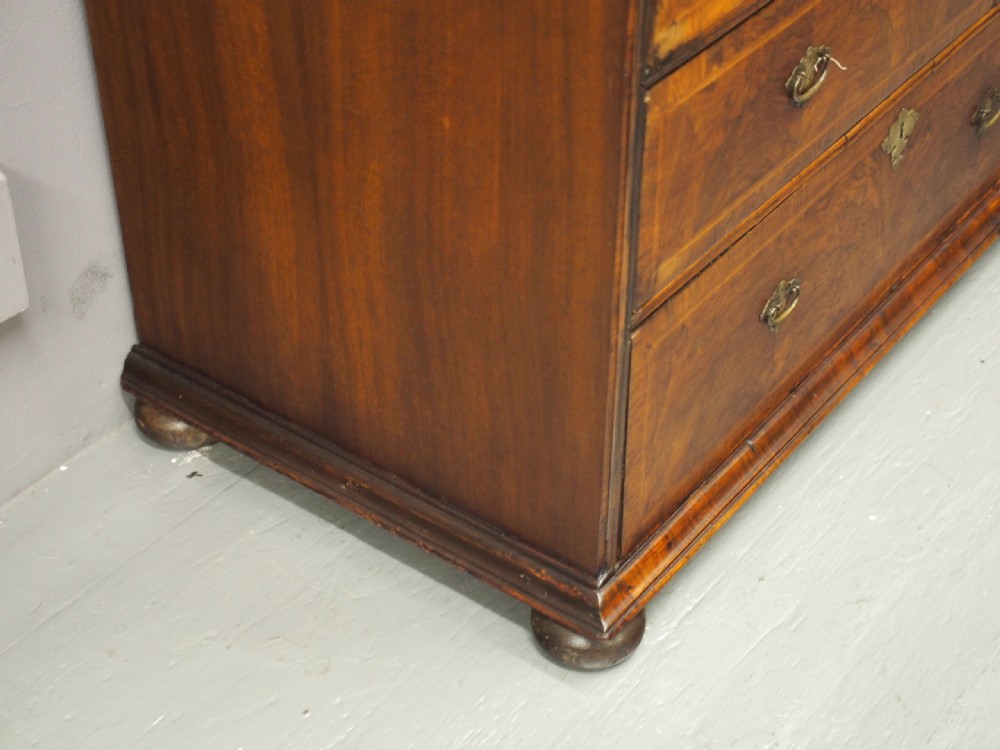 George III Walnut Chest of Drawers View IV