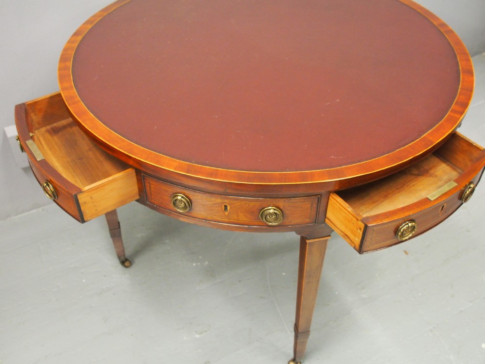 George III Inlaid Mahogany Table or Rent Table View X