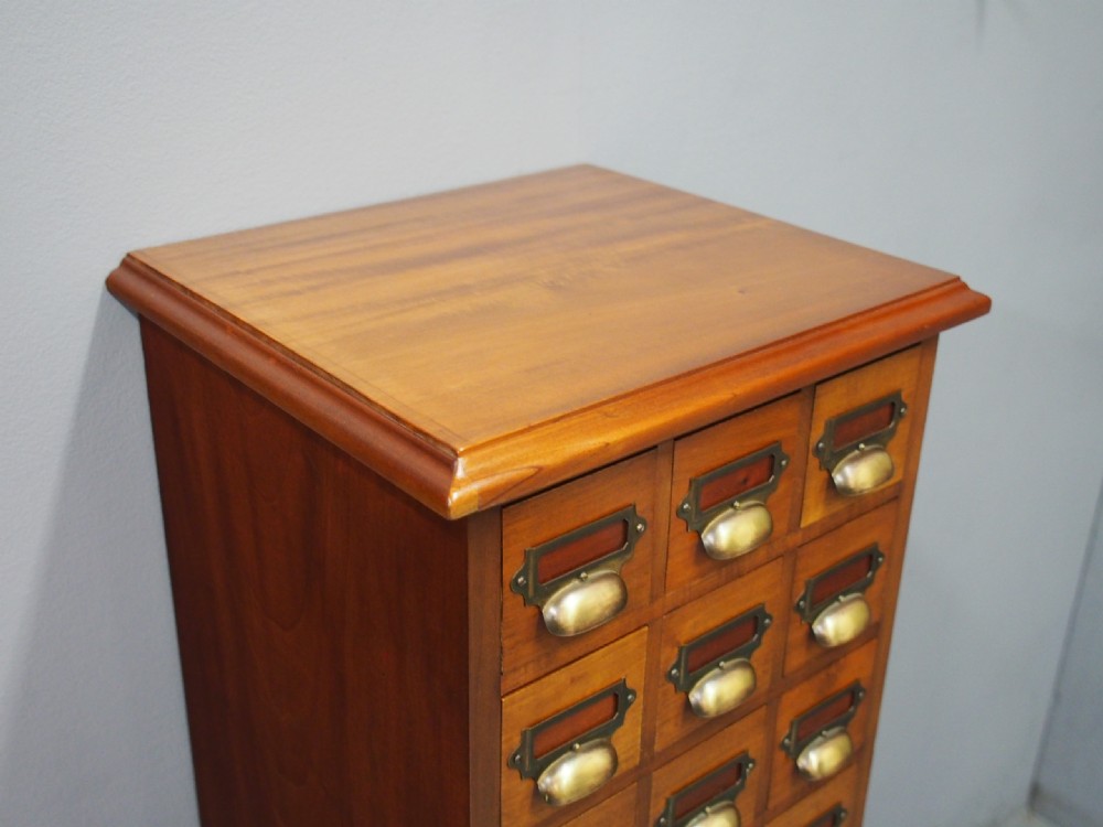 Mahogany Index and Folio Cabinet View IV
