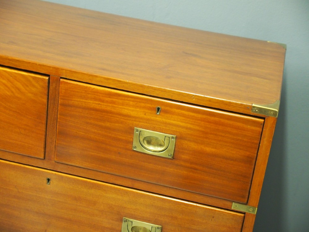 Victorian Mahogany Military Chest of Drawers View IV