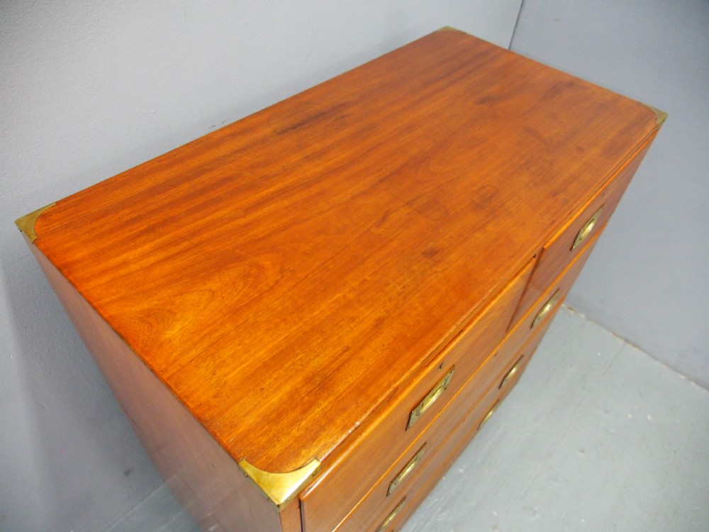 Victorian Mahogany Military Chest of Drawers View VII