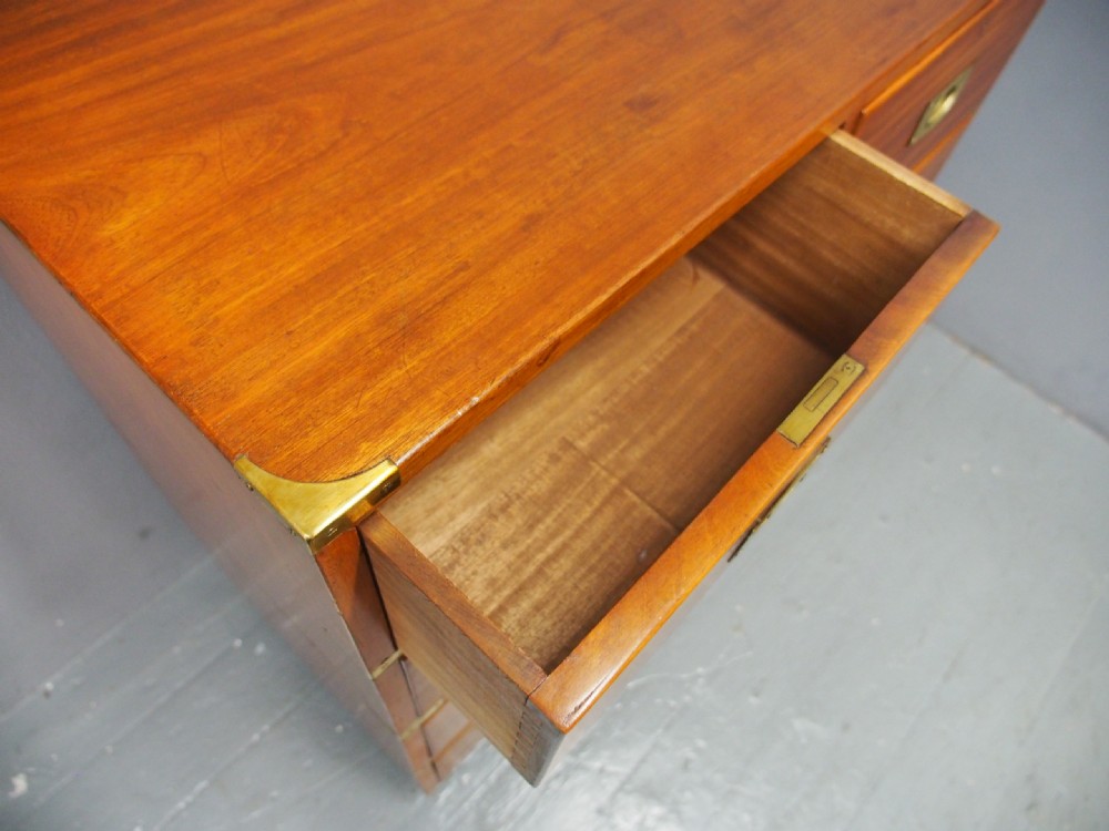Victorian Mahogany Military Chest of Drawers View IX
