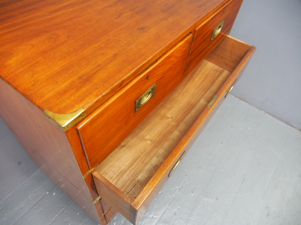 Victorian Mahogany Military Chest of Drawers View X
