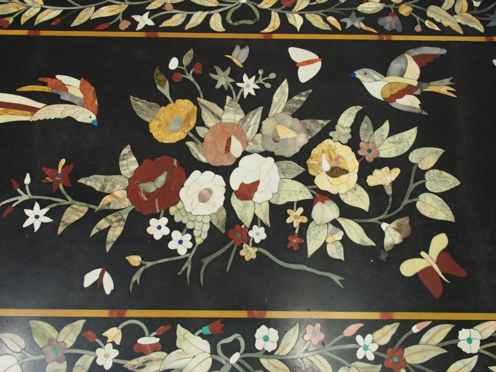 Italian Pietra Dura Marble Table View IV