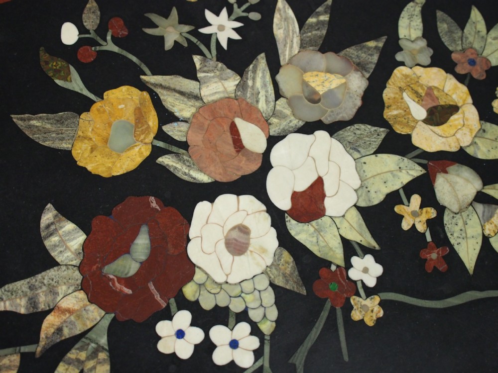 Italian Pietra Dura Marble Table View VI