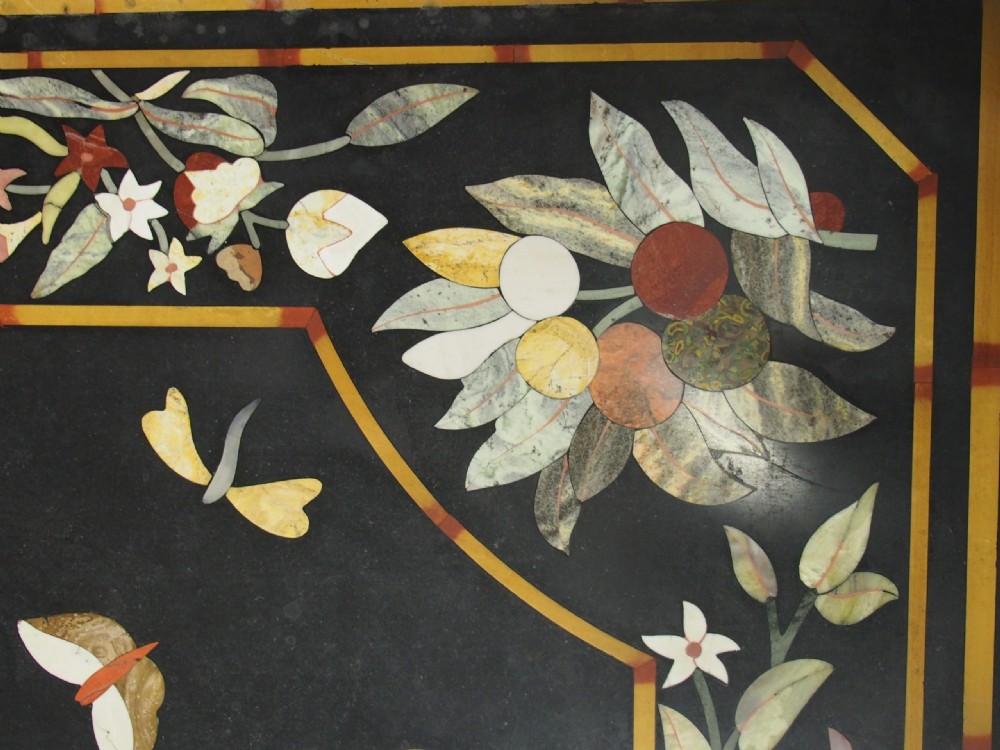 Italian Pietra Dura Marble Table View IX