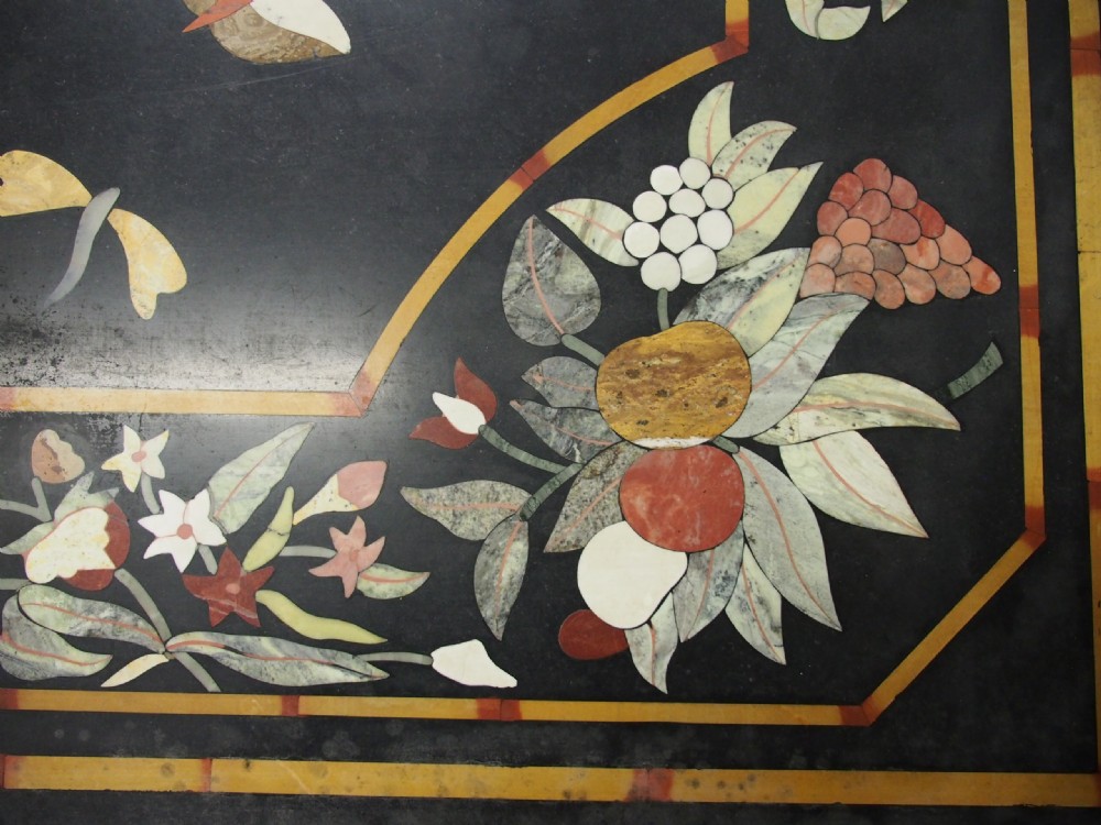 Italian Pietra Dura Marble Table View XVII
