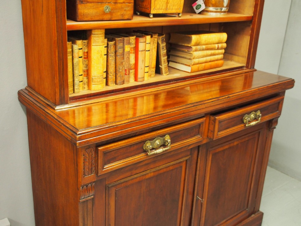 Victorian Mahogany Open Bookcase View VII