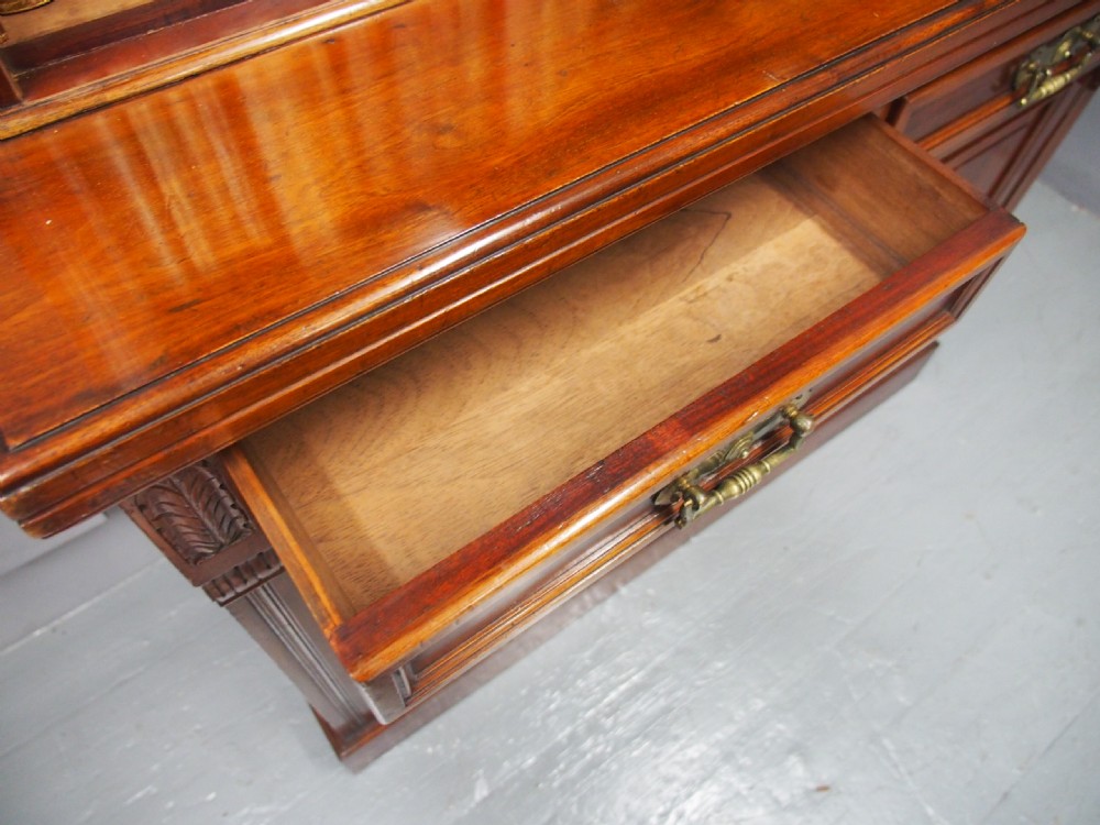 Victorian Mahogany Open Bookcase View XIV