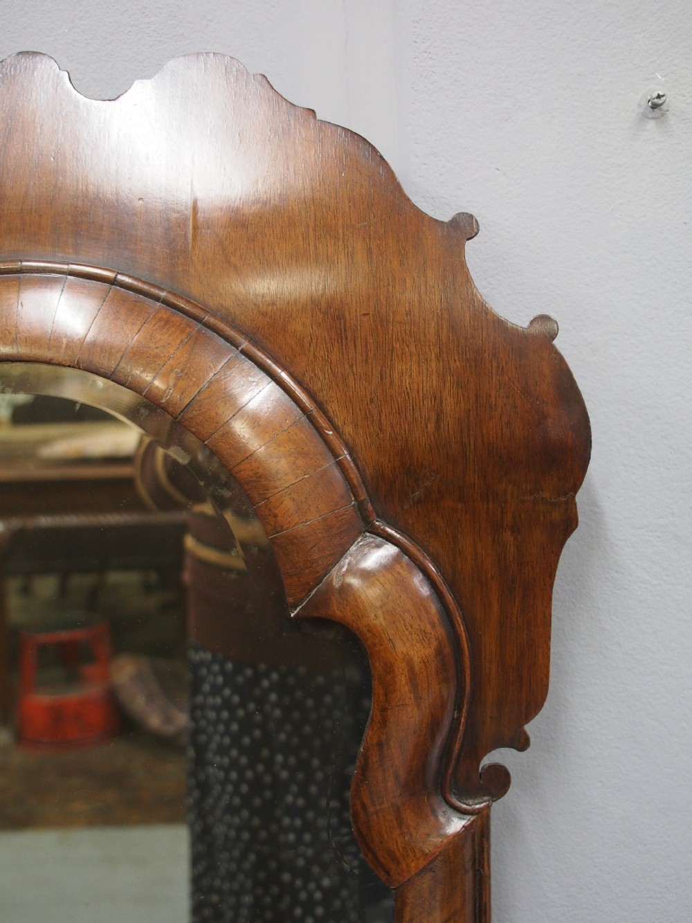 William and Mary Walnut Mirror View X