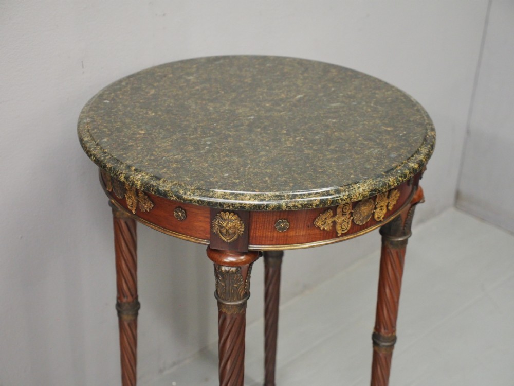 French Marble Top Occasional Table View IV