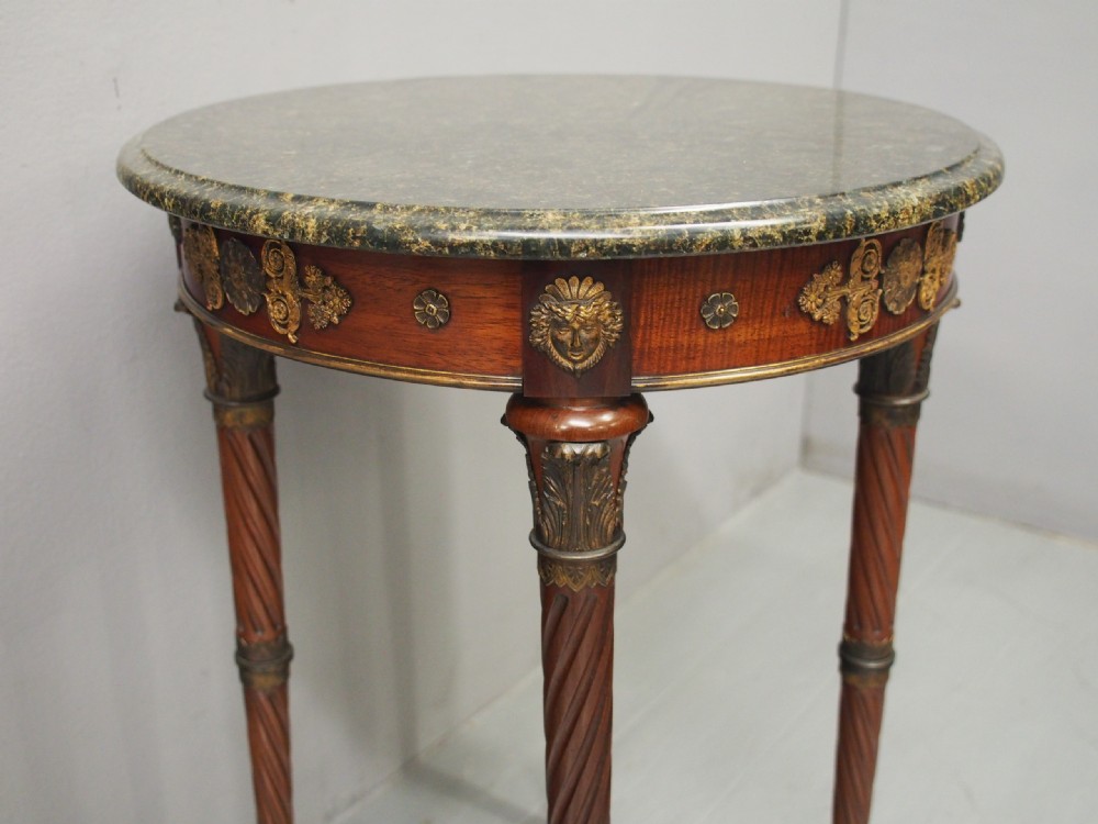 French Marble Top Occasional Table View VII