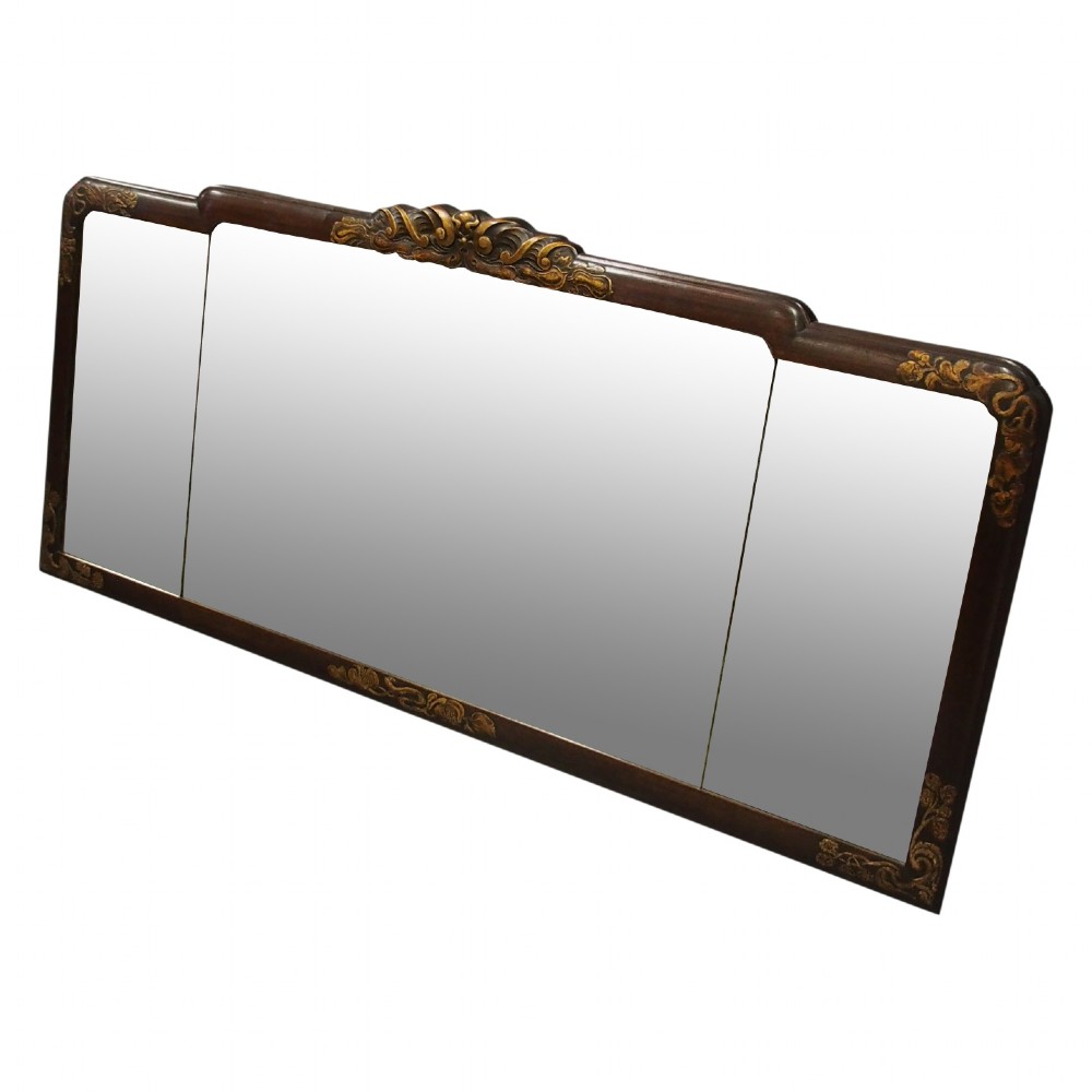 Mahogany Triptych Mirror by Whytock and Reid