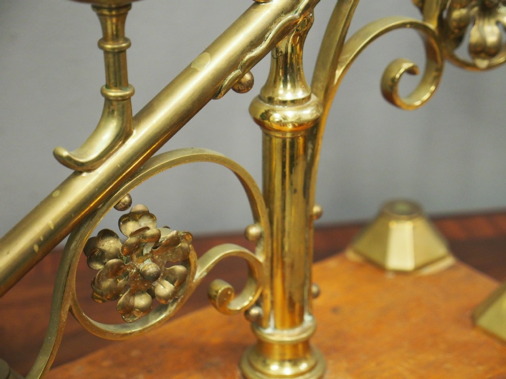 Pair of Victorian Brass 7 Light Candelabra View VII