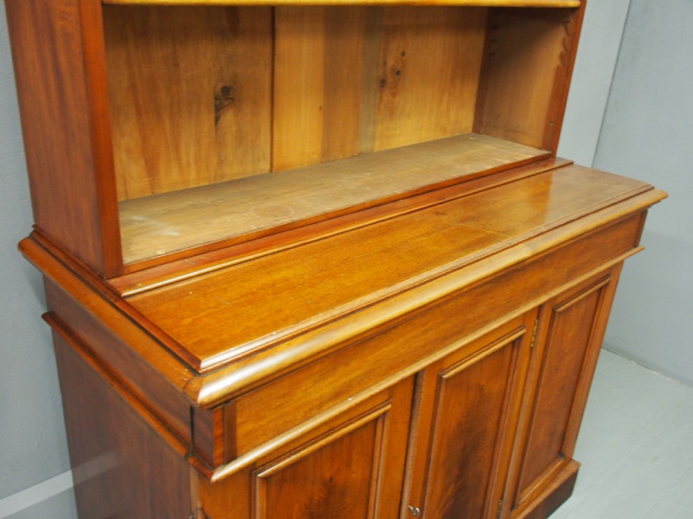 Victorian Mahogany Open Bookcase View II