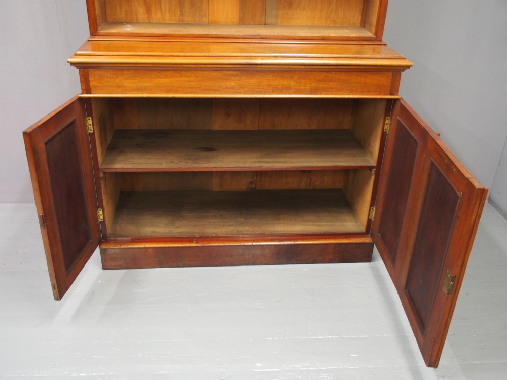 Victorian Mahogany Open Bookcase View X