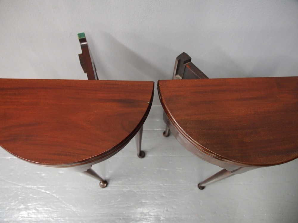 Pair of George I Style Mahogany Side Tables View V