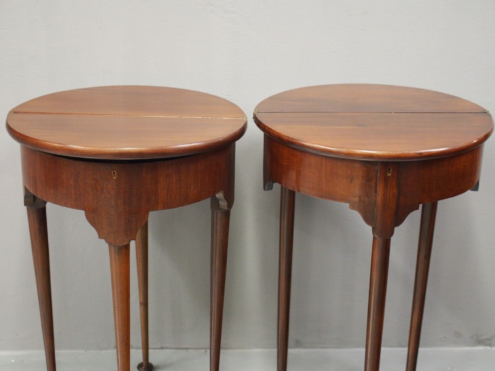 Pair of George I Style Mahogany Side Tables View VII
