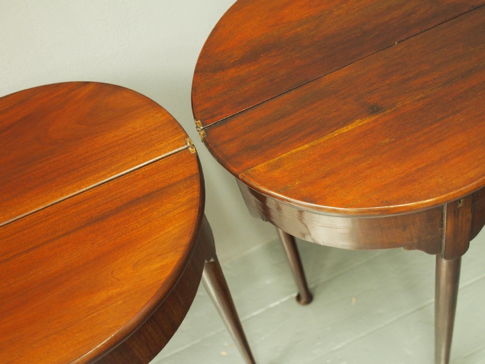 Pair of George I Style Mahogany Side Tables View IX