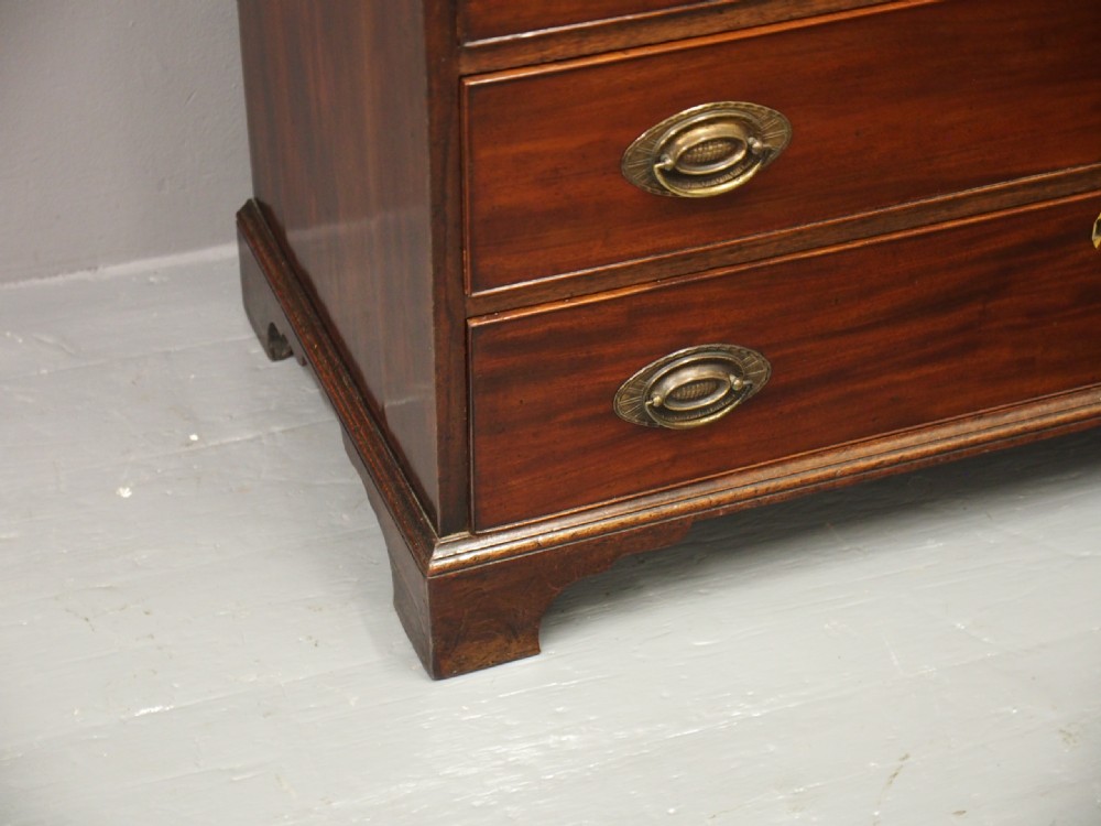George III Inlaid Mahogany Bureau Bookcase View II