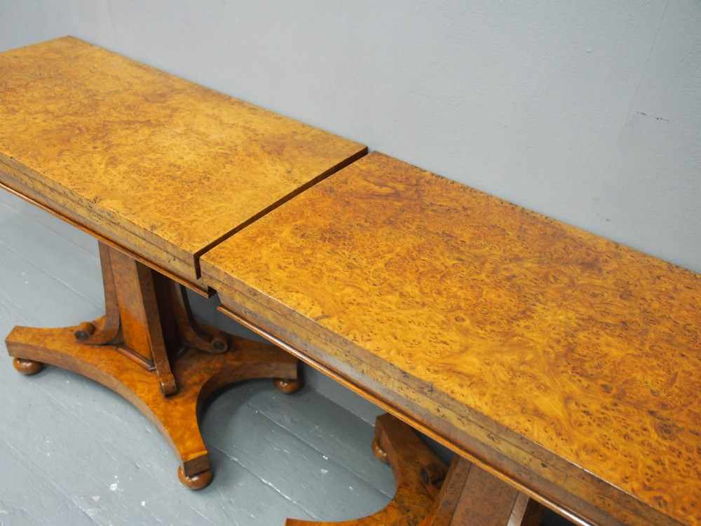 Pair of Scottish George IV Burr Elm Card Tables View XIV