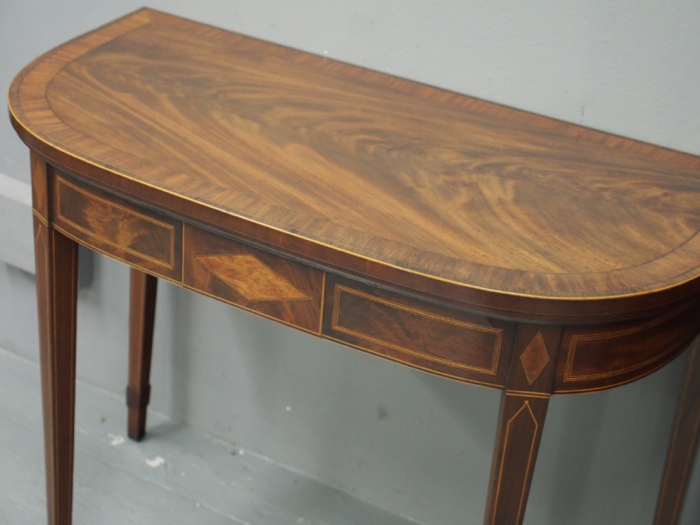 Pair of Card Tables in the Manner of Bruce and Burns View XI