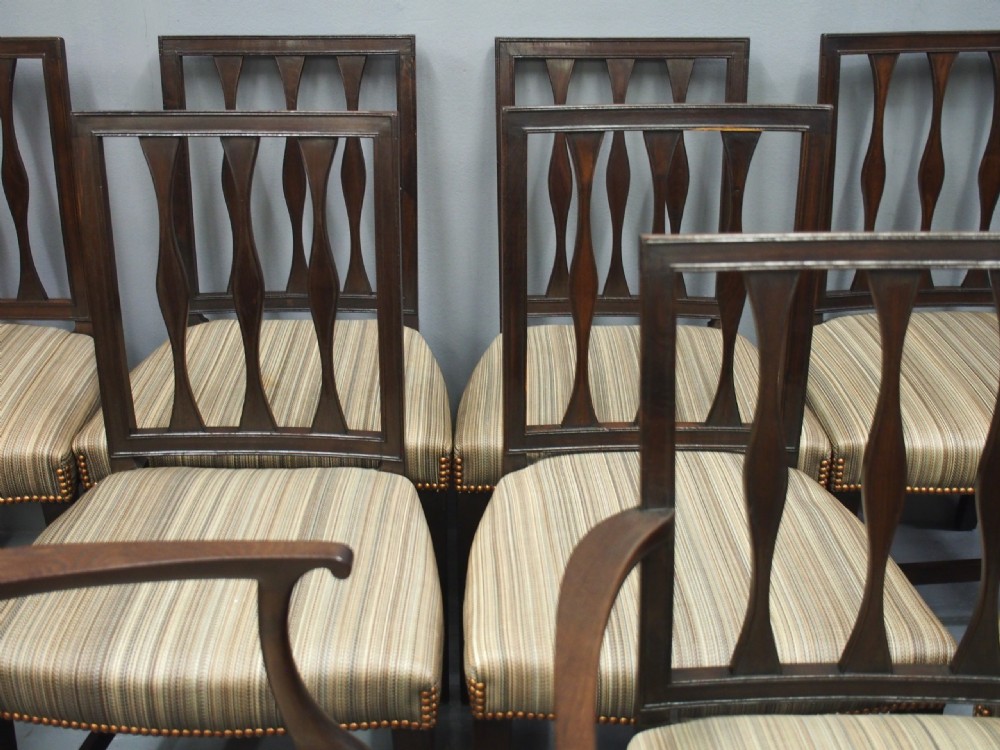 Set of 10 Scottish Laburnum Dining Chairs View VII