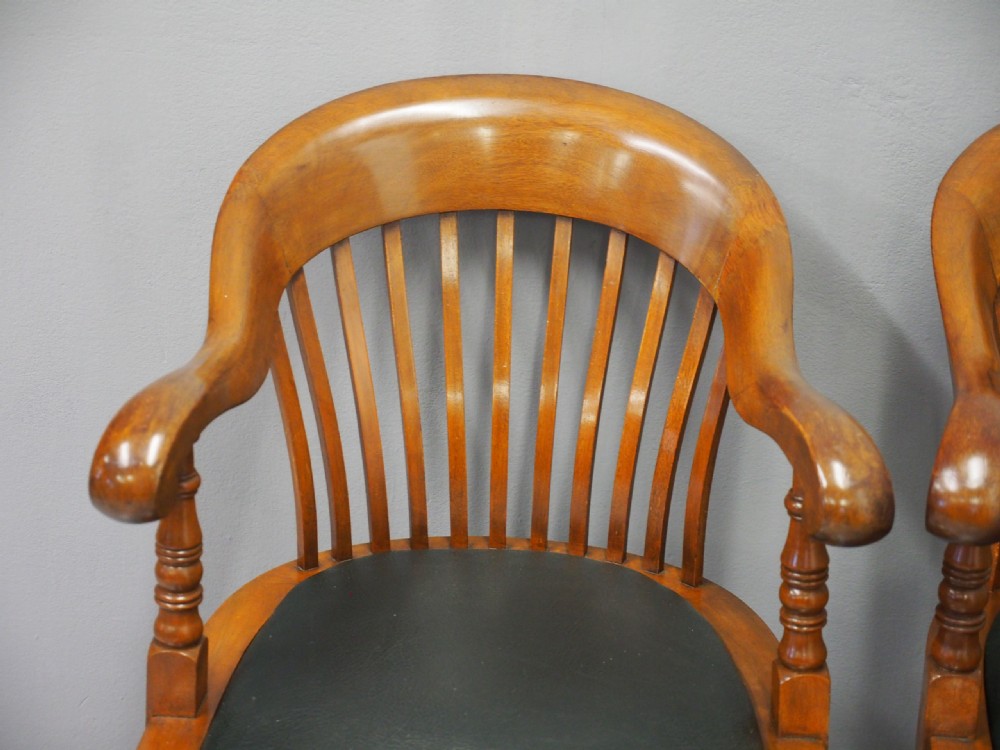 Pair of Victorian Mahogany Desk Chairs View V