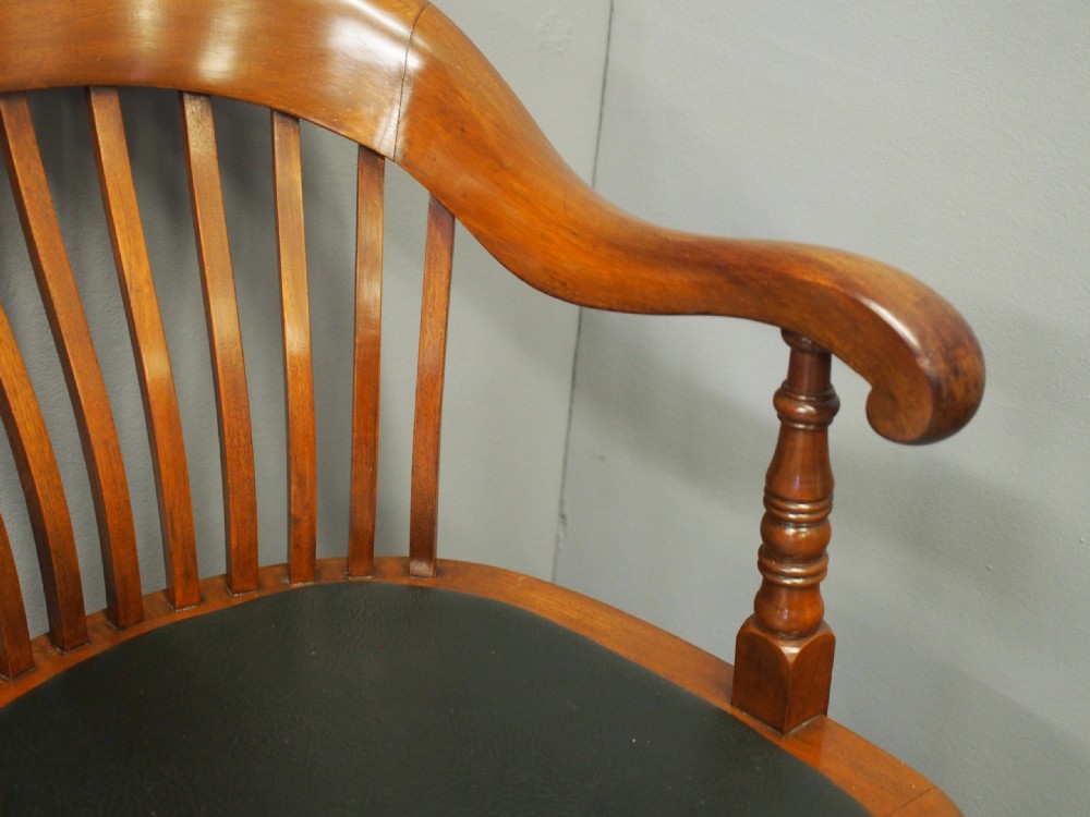 Pair of Victorian Mahogany Desk Chairs View VIII