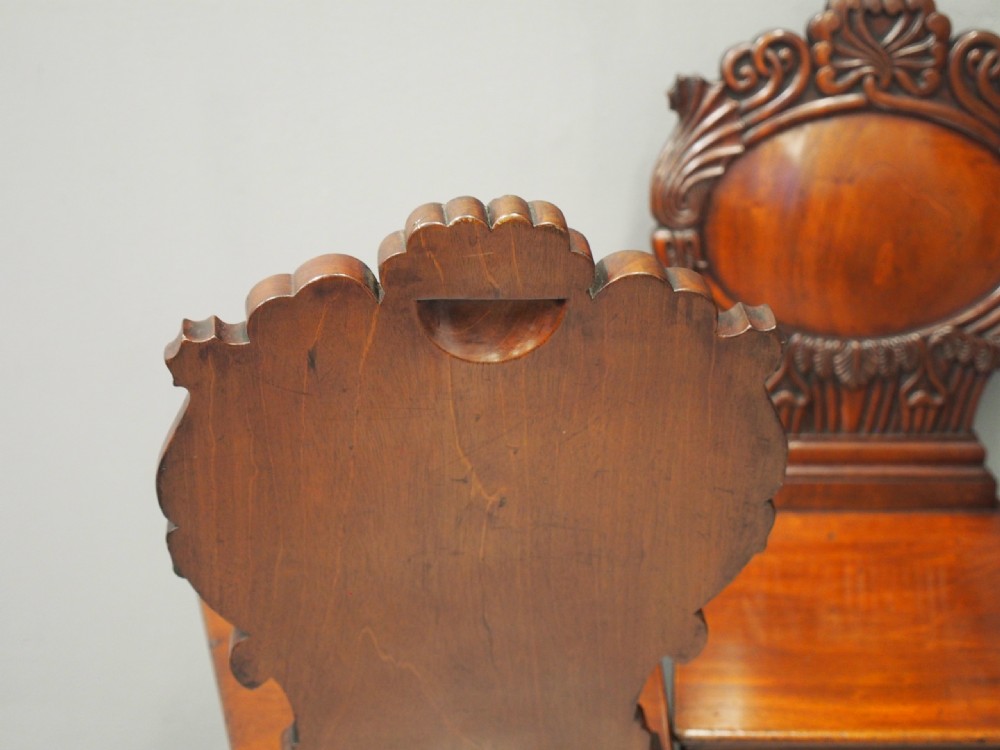 Pair of Mahogany Hall Chairs View XIII