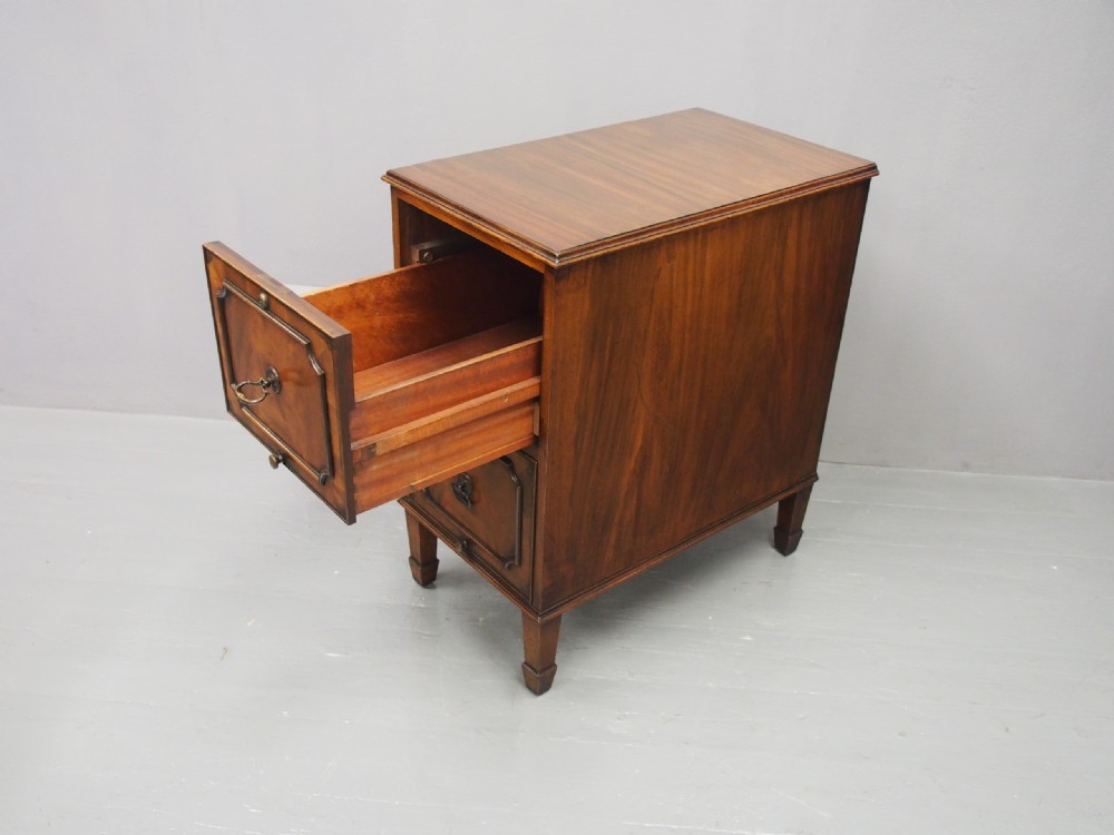 Mahogany 2 Drawer Filing Cabinet View II