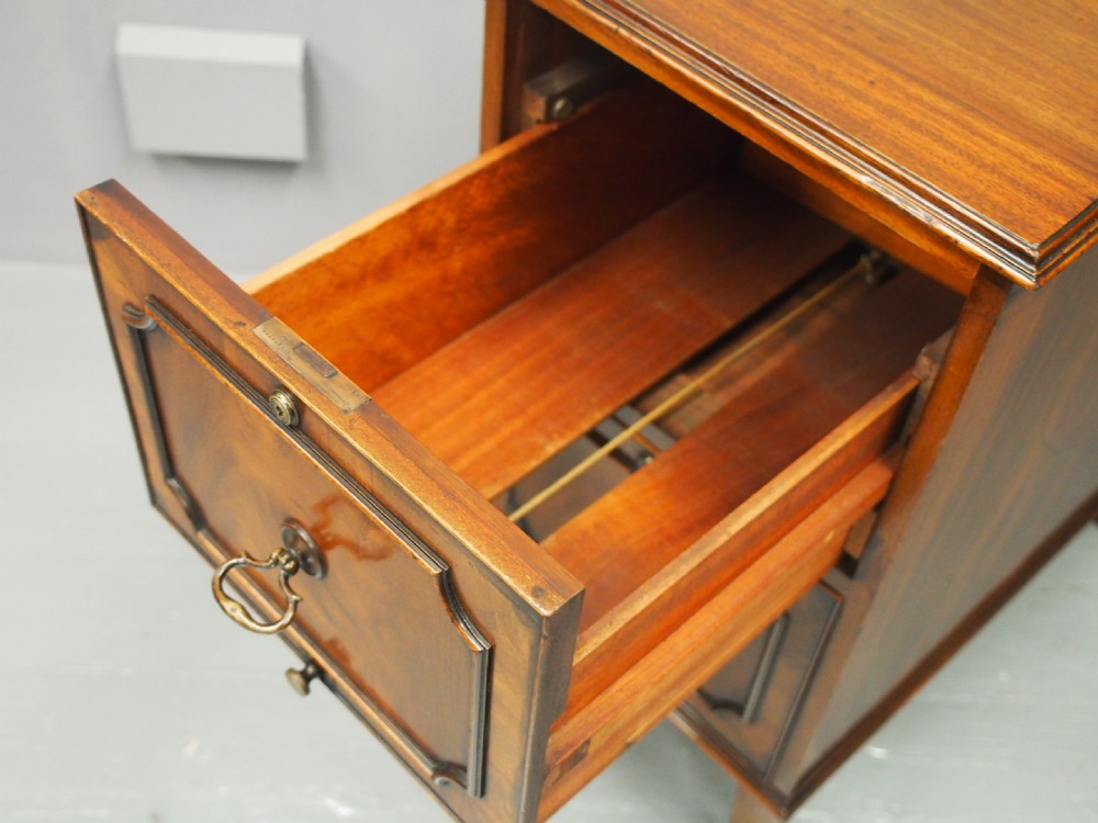 Mahogany 2 Drawer Filing Cabinet View III