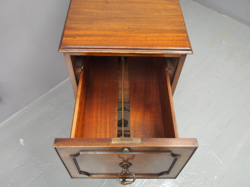 Mahogany 2 Drawer Filing Cabinet View V