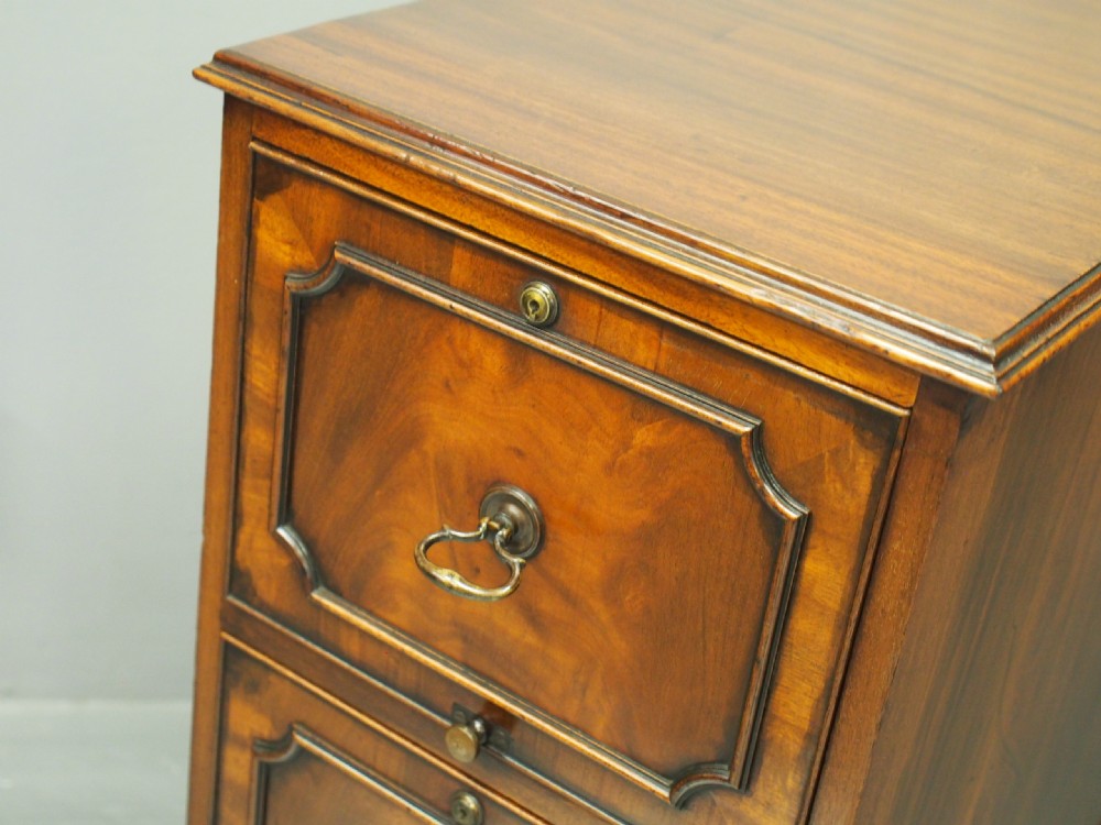 Mahogany 2 Drawer Filing Cabinet View VI