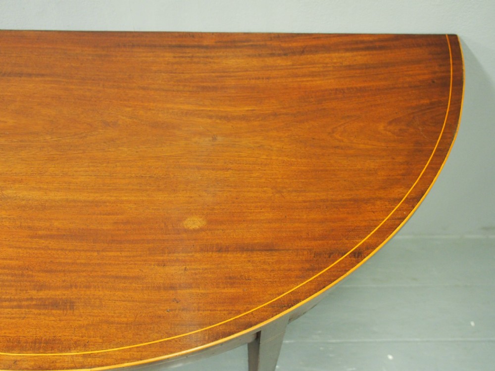 Pair of George III Inlaid Mahogany Side Tables View V