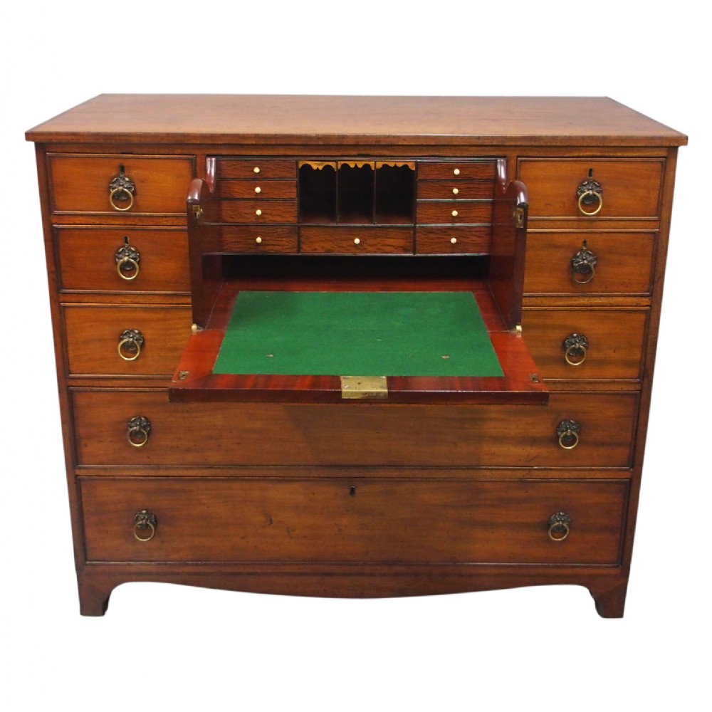 George IV Mahogany Secretaire Chest