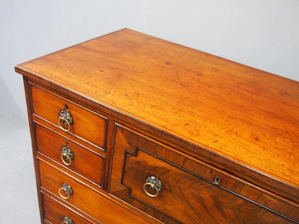 George IV Mahogany Secretaire Chest View III