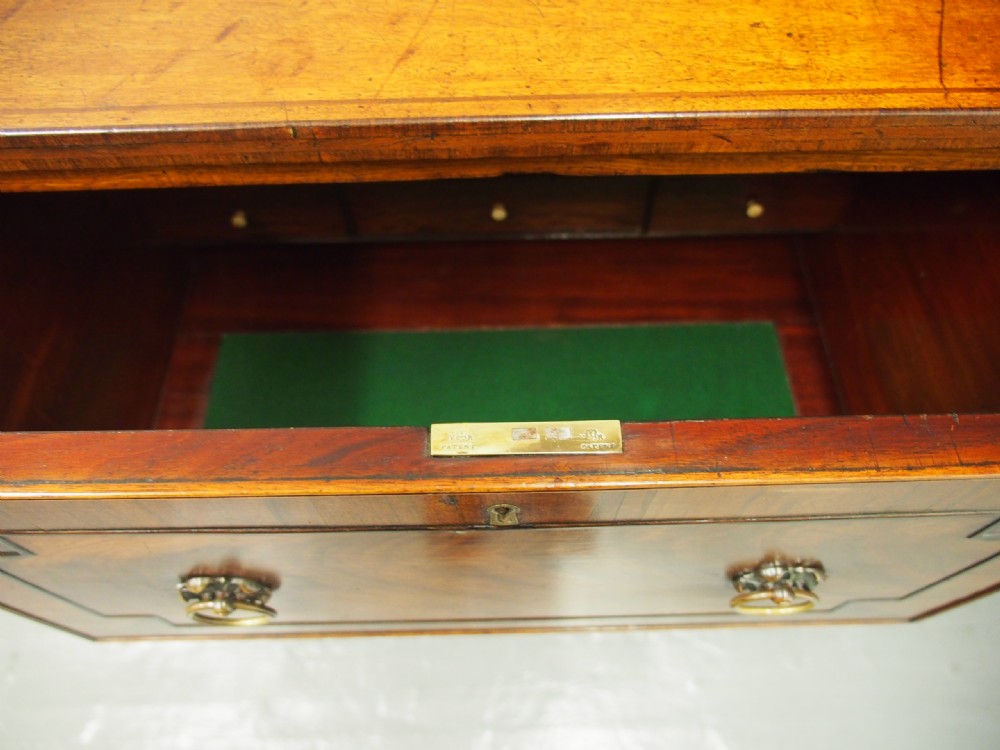 George IV Mahogany Secretaire Chest View VI
