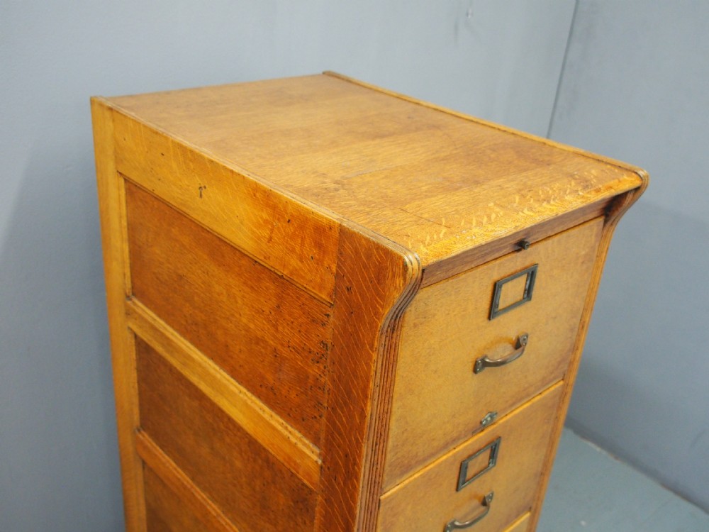 Oak Filing Cabinet View III