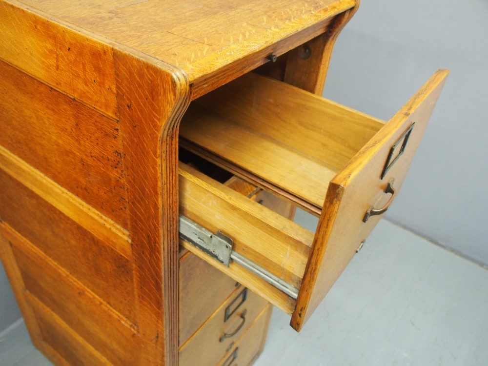 Oak Filing Cabinet View VI