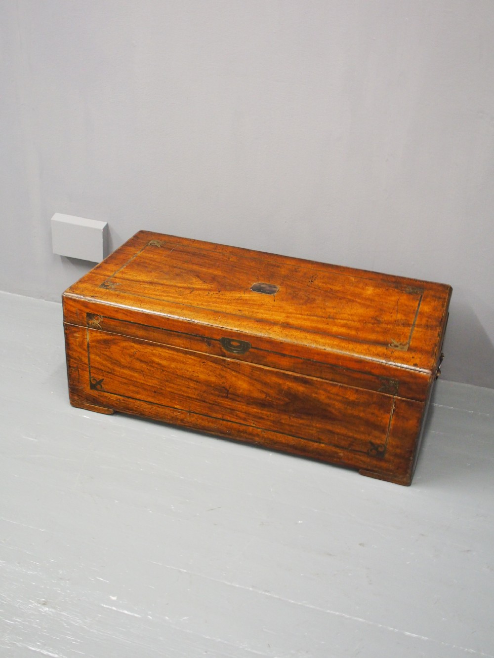 William IV Brass Inlaid Travelling Trunk View II