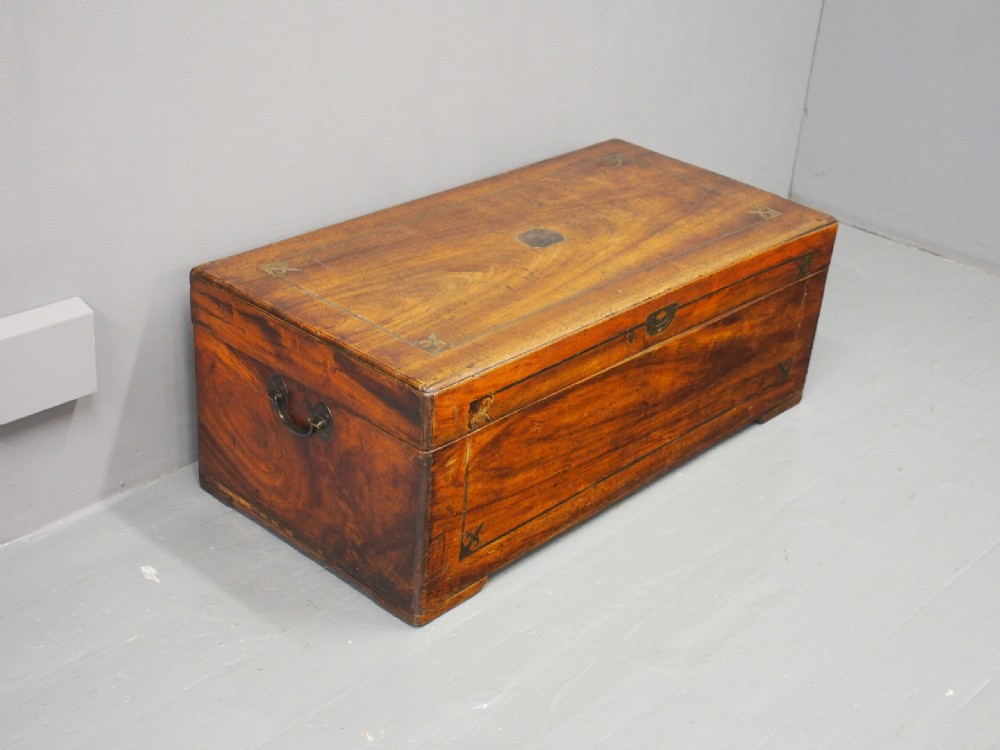 William IV Brass Inlaid Travelling Trunk View VI