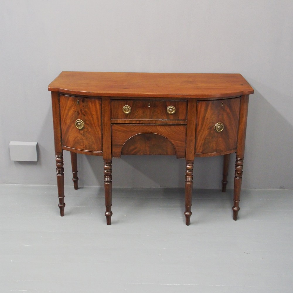 George III Mahogany Bowfront Sideboard