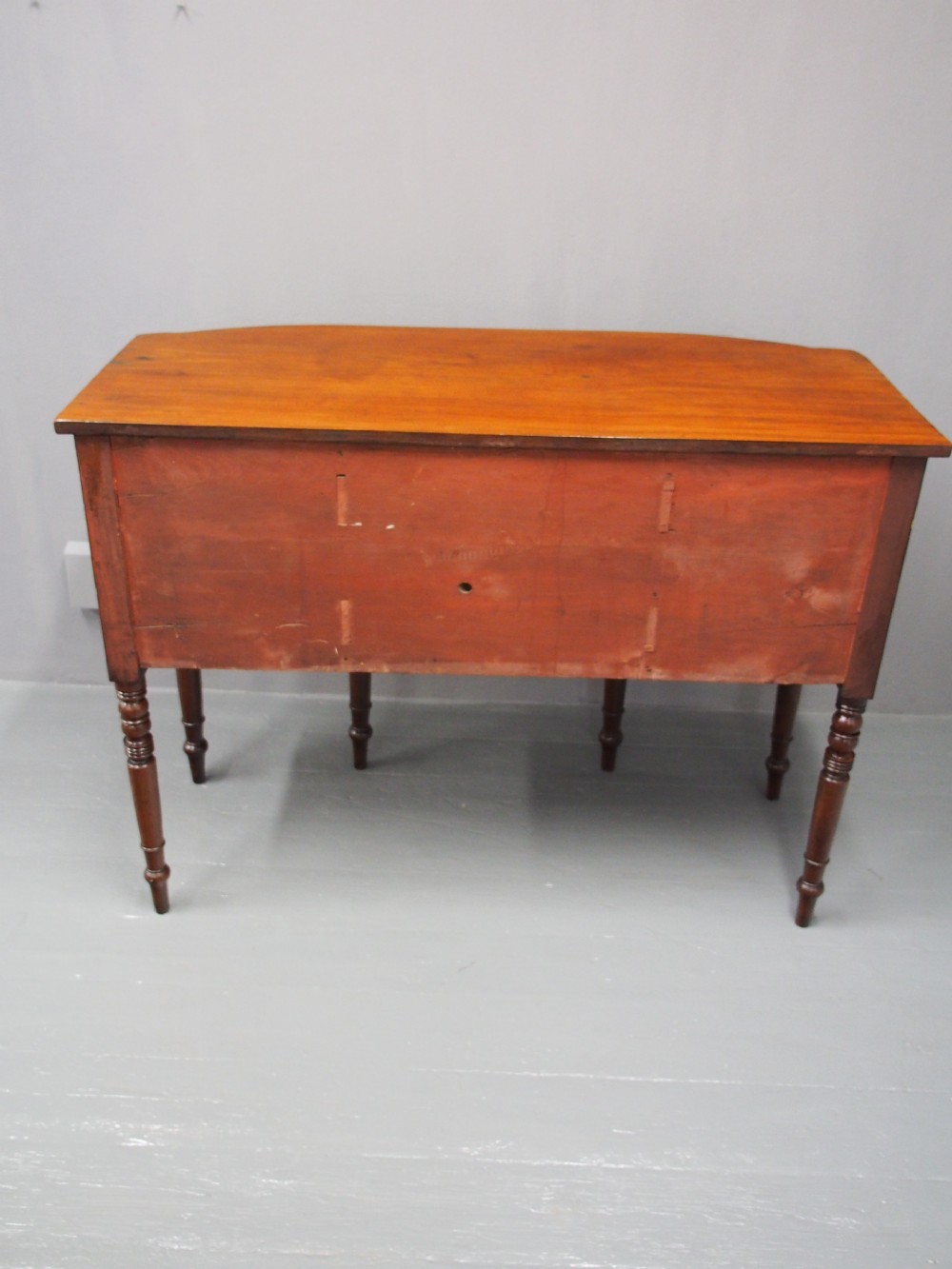 George III Mahogany Bowfront Sideboard View XIV