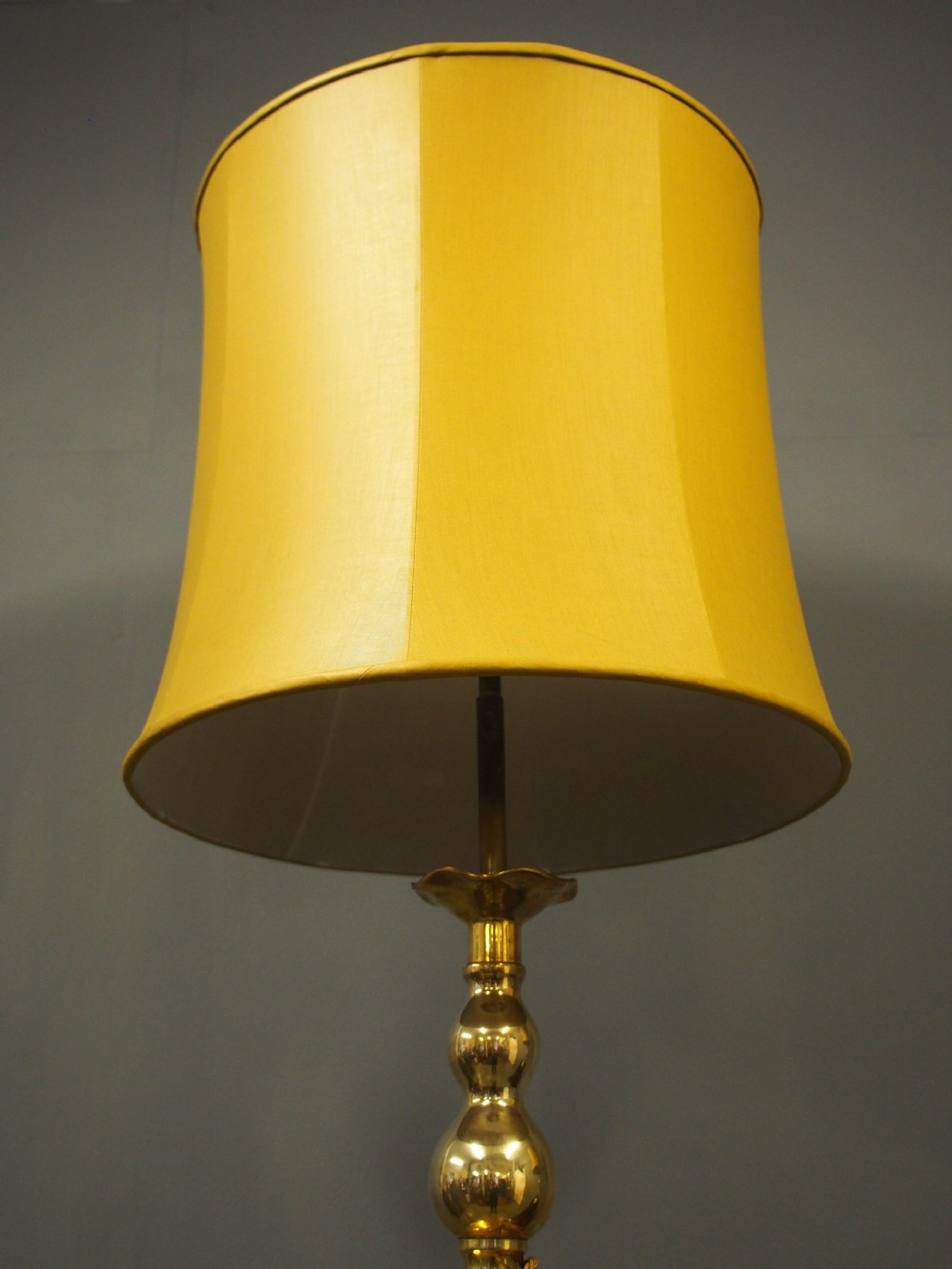 Matched Pair of Large Brass Lamps View VIII