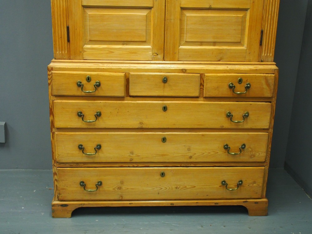 George III Pitch Pine Press View VI